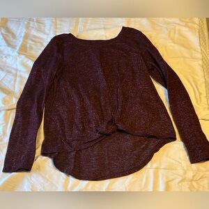 Maroon Twist top Sweater